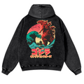 Kaiju Vintage Washed Cotton Back Art Hoodie