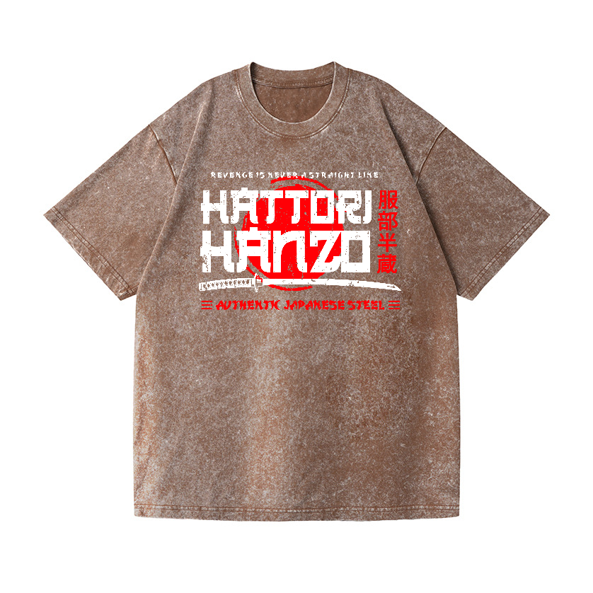 Okinawa Hattori Hanzo Vintage Wash Japanese Design T-Shirt