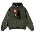 Sushi Kaiju Vintage Washed Thick Cotton Hoodie