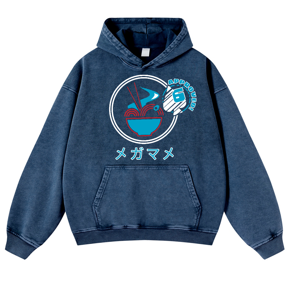 Ramen Vintage Washed Thick Cotton Hoodie