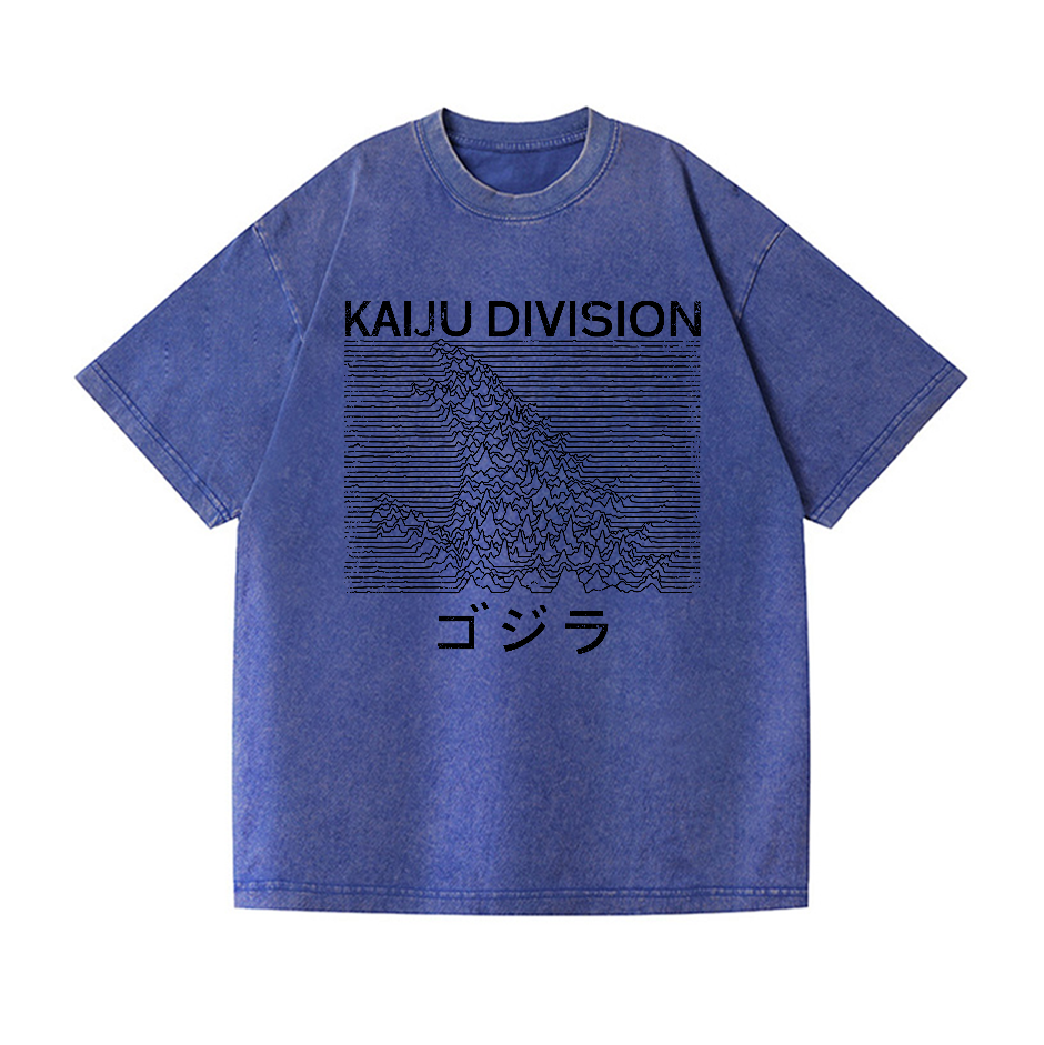 Kaiju Kaiju Monster Division Vintage Wash Japanese Design T-Shirt