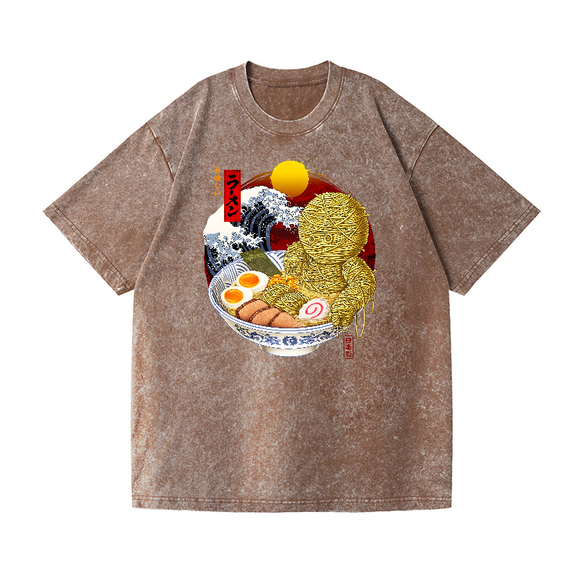 Ramen Yummy Vintage Wash Japanese Design T-Shirt