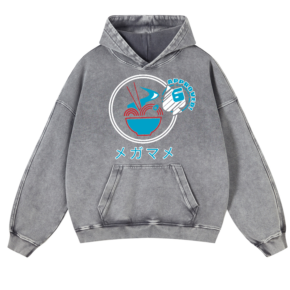 Ramen Vintage Washed Thick Cotton Hoodie