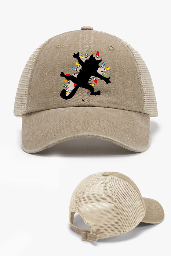 The Cat Vintage Cotton Breathable Hat