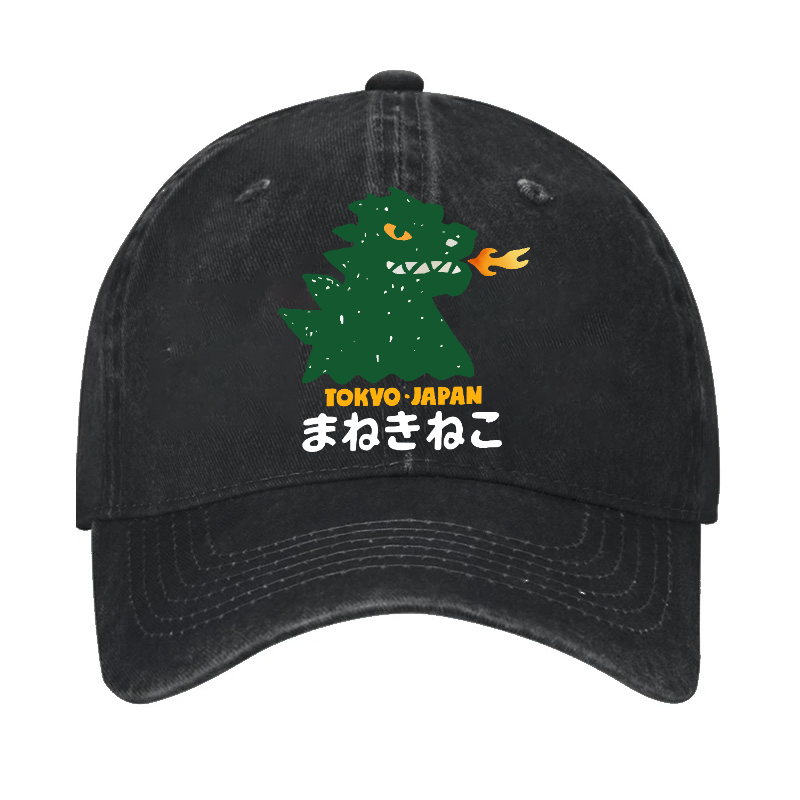 Kaiju Monster Tokyo Japan Vintage Cotton Cap