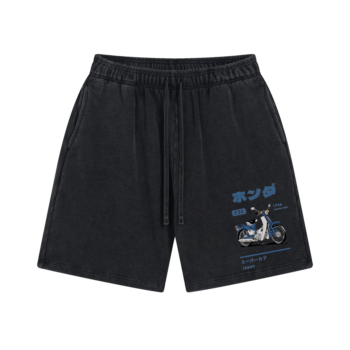 motorcycle Vintage Pure Thick Cotton Shorts