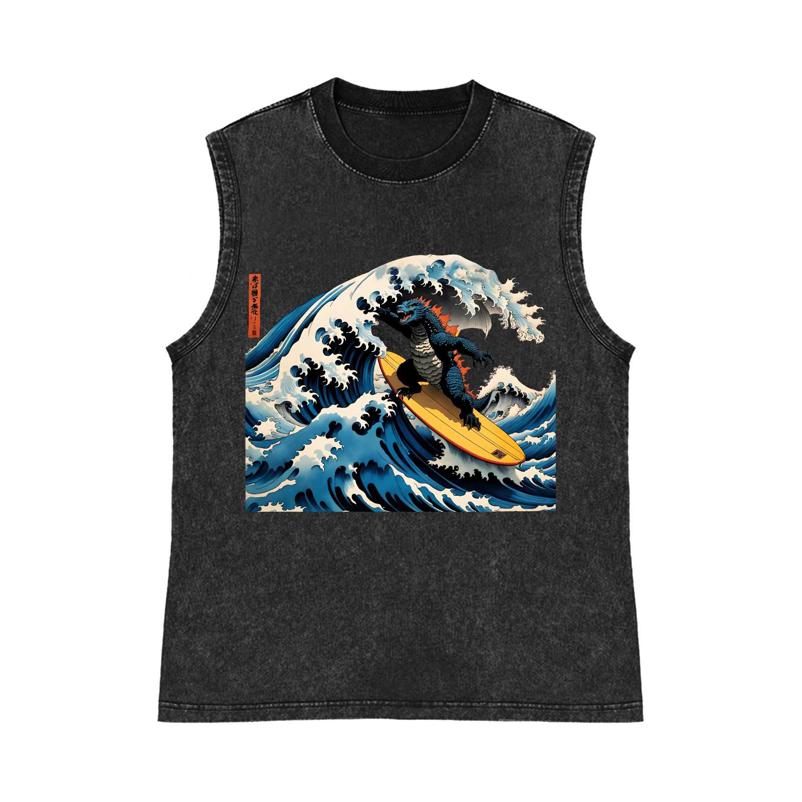 Pure Cotton Wash-Dyed Sleeveless Tank Top