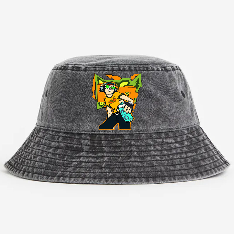 Jet Set Radio Vintage 100% Cotton Bucket Hat