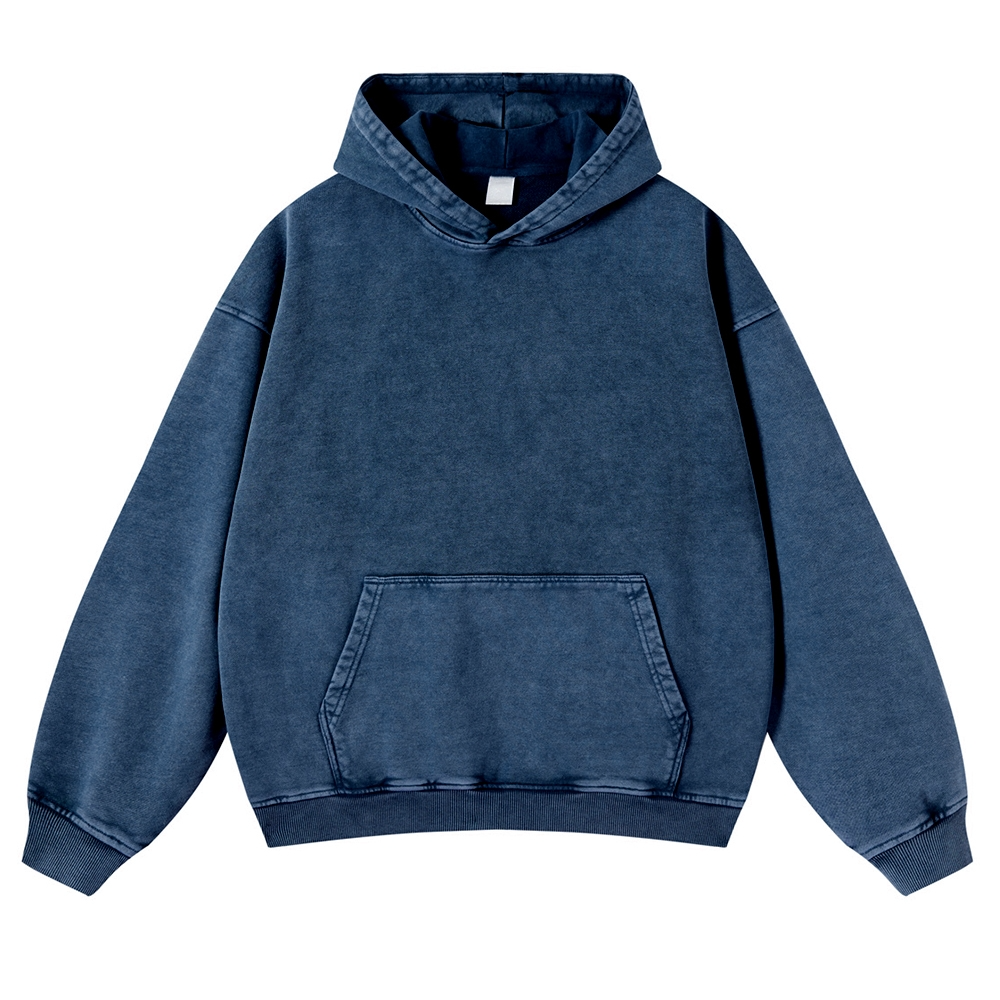 Drum and Bass Tiger Vintage Washed Cotton Back Art Hoodie