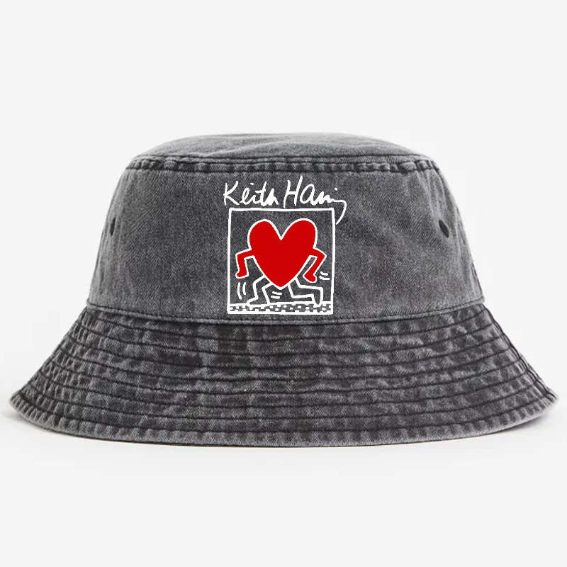 Keith Haring Vintage 100% Cotton Bucket Hat