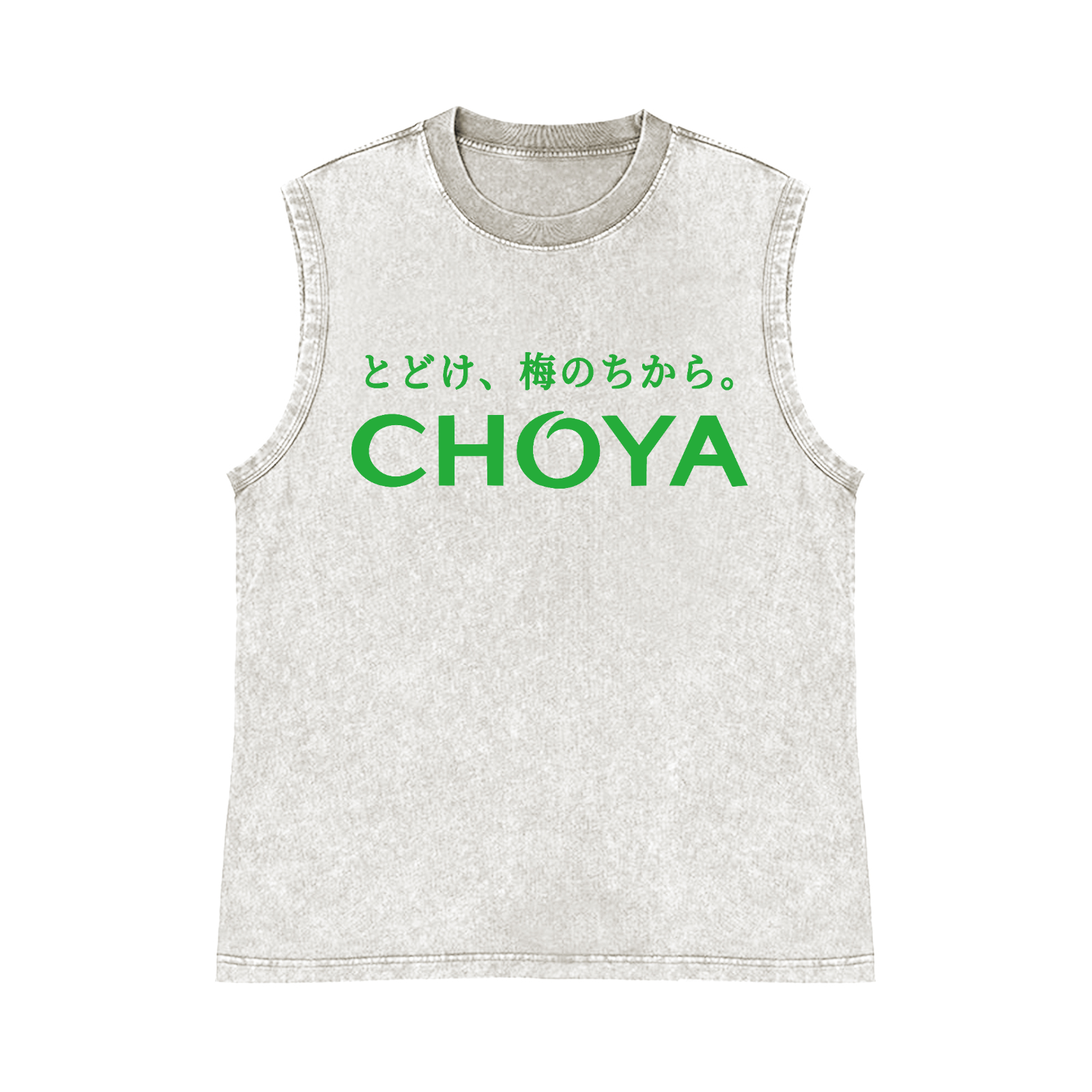 Choya Pure Cotton Wash-Dyed Sleeveless Tank Top