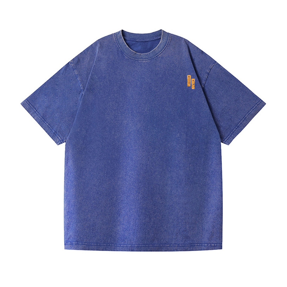 Hand-Pulled Noodle Vintage Wash Japanese Design Back Art T-Shirt
