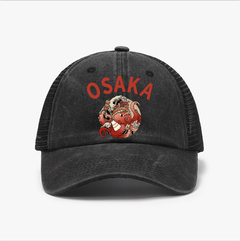 Osaka Drunken Octopus Vintage Cotton Breathable Hat