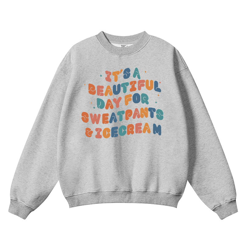 It's A Beautiful Vintage Cotton Blend Crewneck Sweatshirt