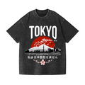 The Beauty of Tokyo Vintage Wash Japanese Design T-Shirt