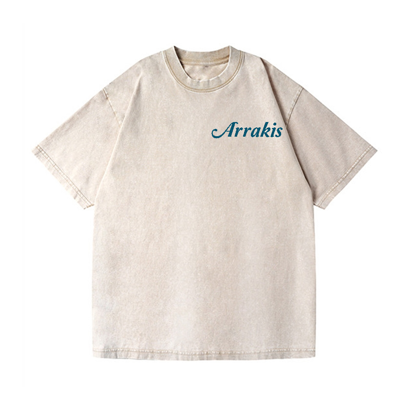 Surf Arrakis Vintage Wash Japanese Design Back Art T-Shirt
