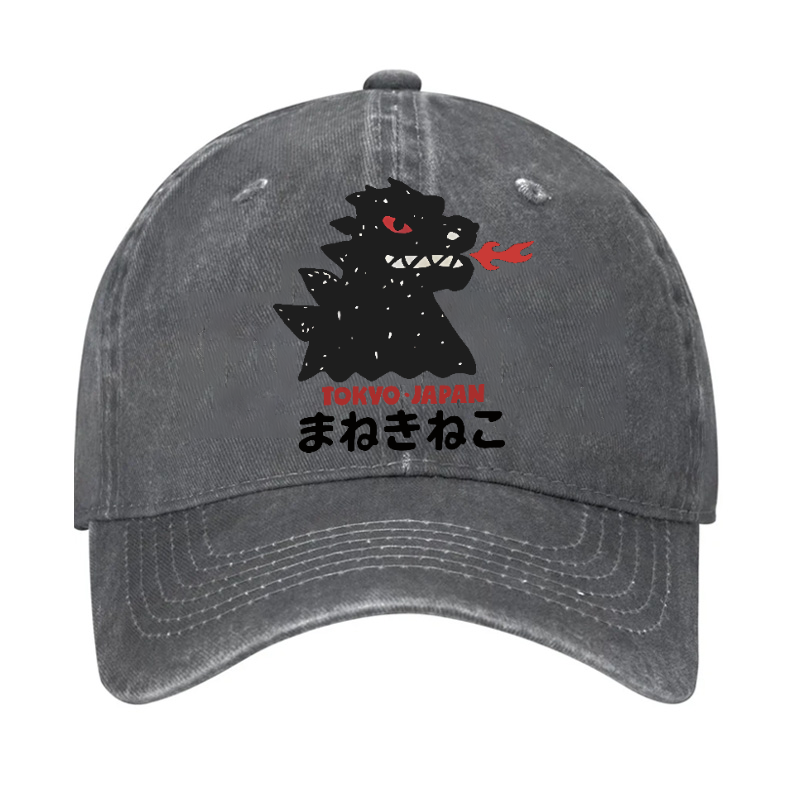 Kaiju Monster Tokyo Japan Vintage Cotton Cap