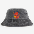 Takoyaki Octopus Vintage 100% Cotton Bucket Hat