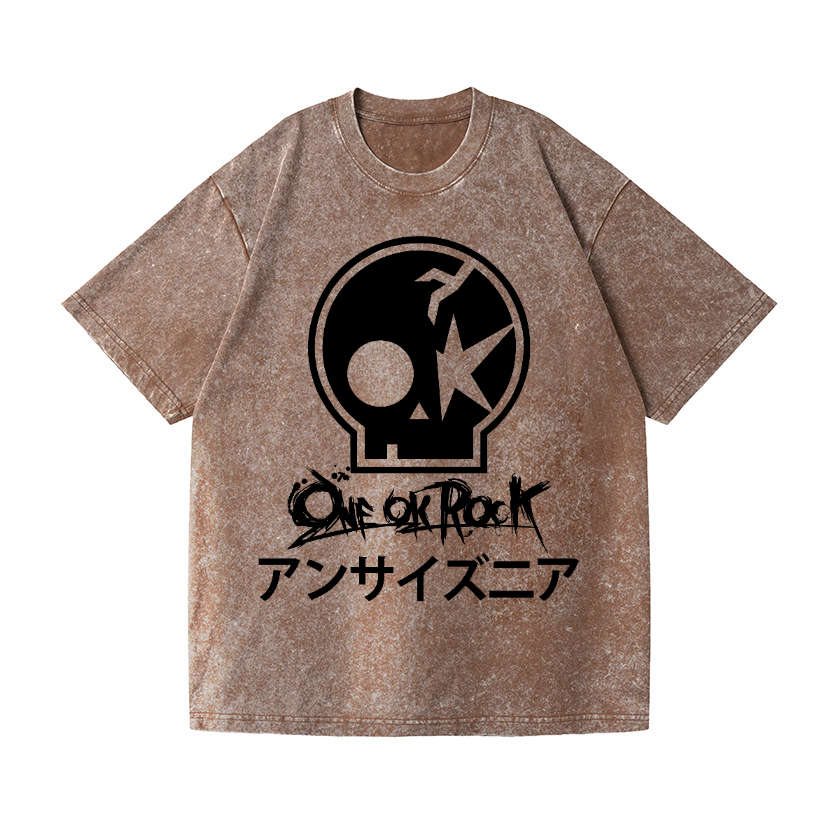 One Ok Rock Band Vintage Wash Japanese Design T-Shirt