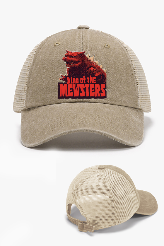 Catzilla Cat Kaiju Vintage Cotton Breathable Hat