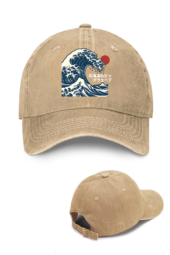 The Great Wave Off Kanagawa Vintage Cotton Cap