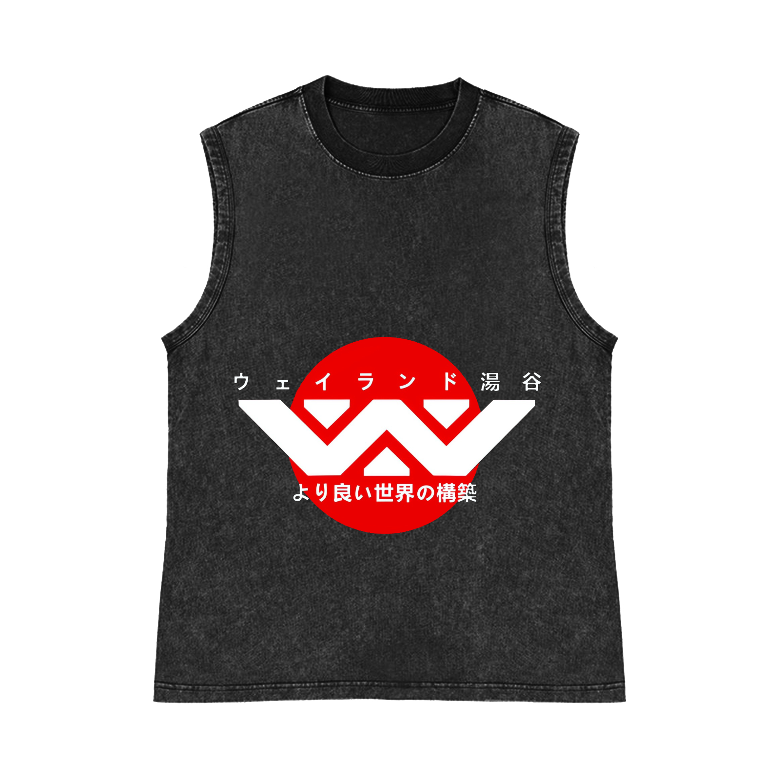 Weyland Yutani Pure Cotton Wash-Dyed Sleeveless Tank Top