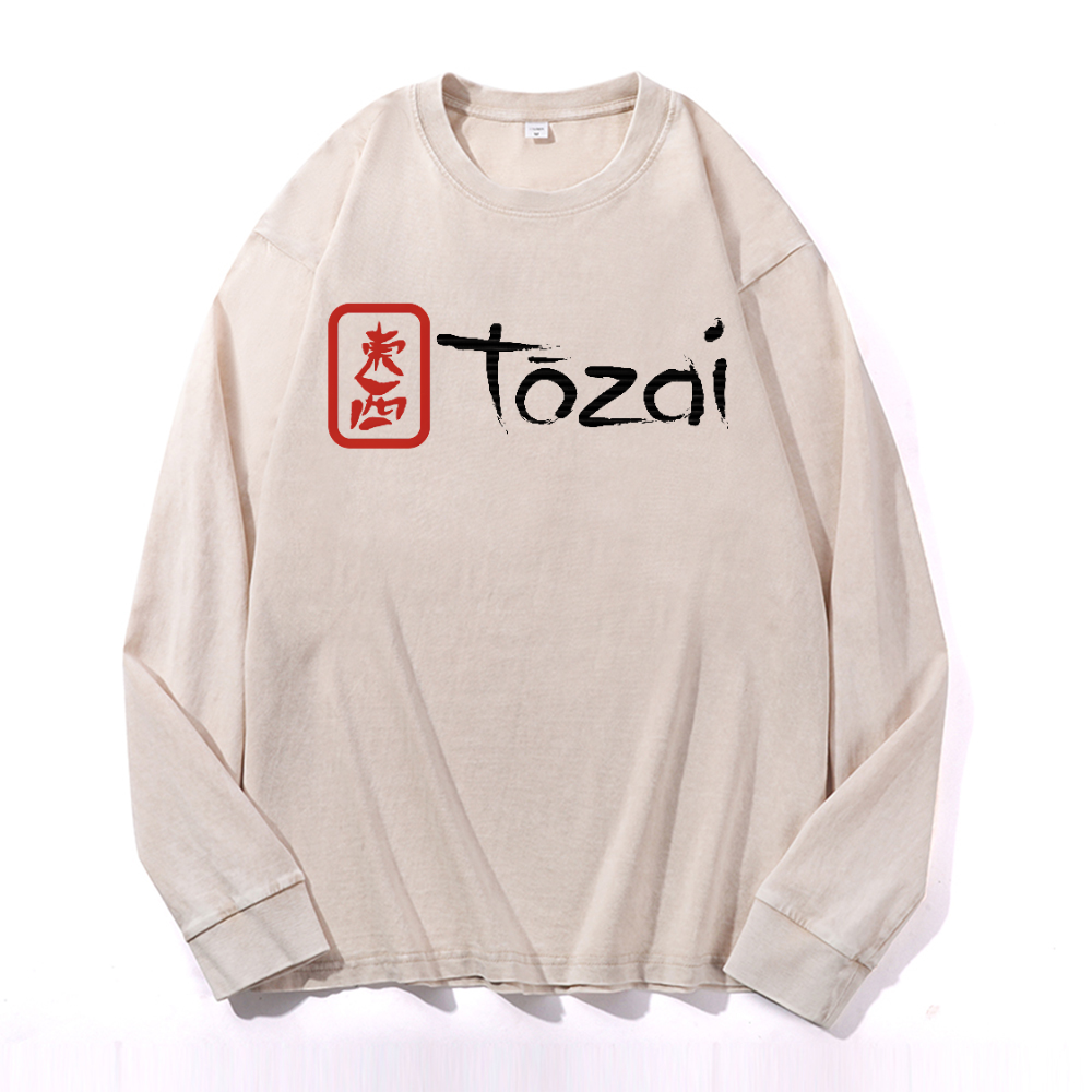 Tozai Sake Vintage Cotton Wash Long-sleeve T-shirt
