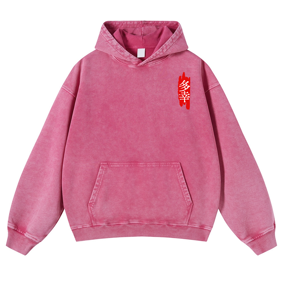 Octopus Vintage Washed Cotton Back Art Hoodie