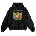 Hattori Hanzo Komainu Okinawa Japan Vintage Washed Thick Cotton Hoodie