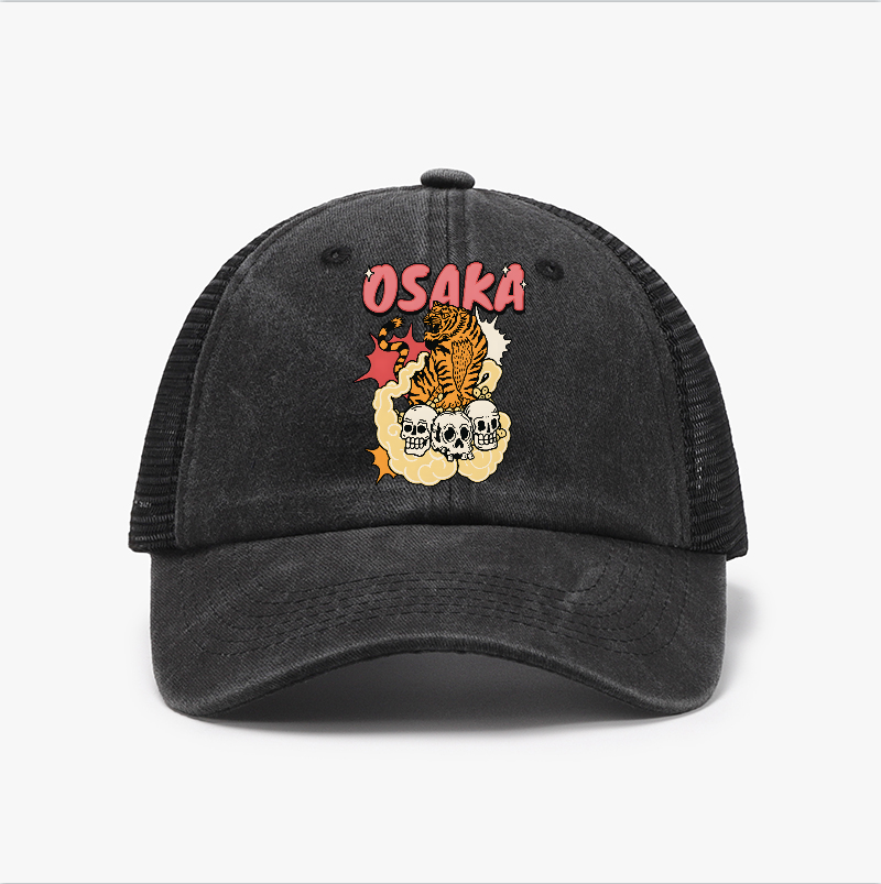 The Tiger Of Osaka Vintage Cotton Breathable Hat