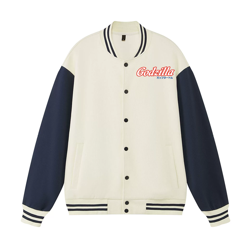 Kaiju Cup Noodles Vintage Cotton Varsity Jacket