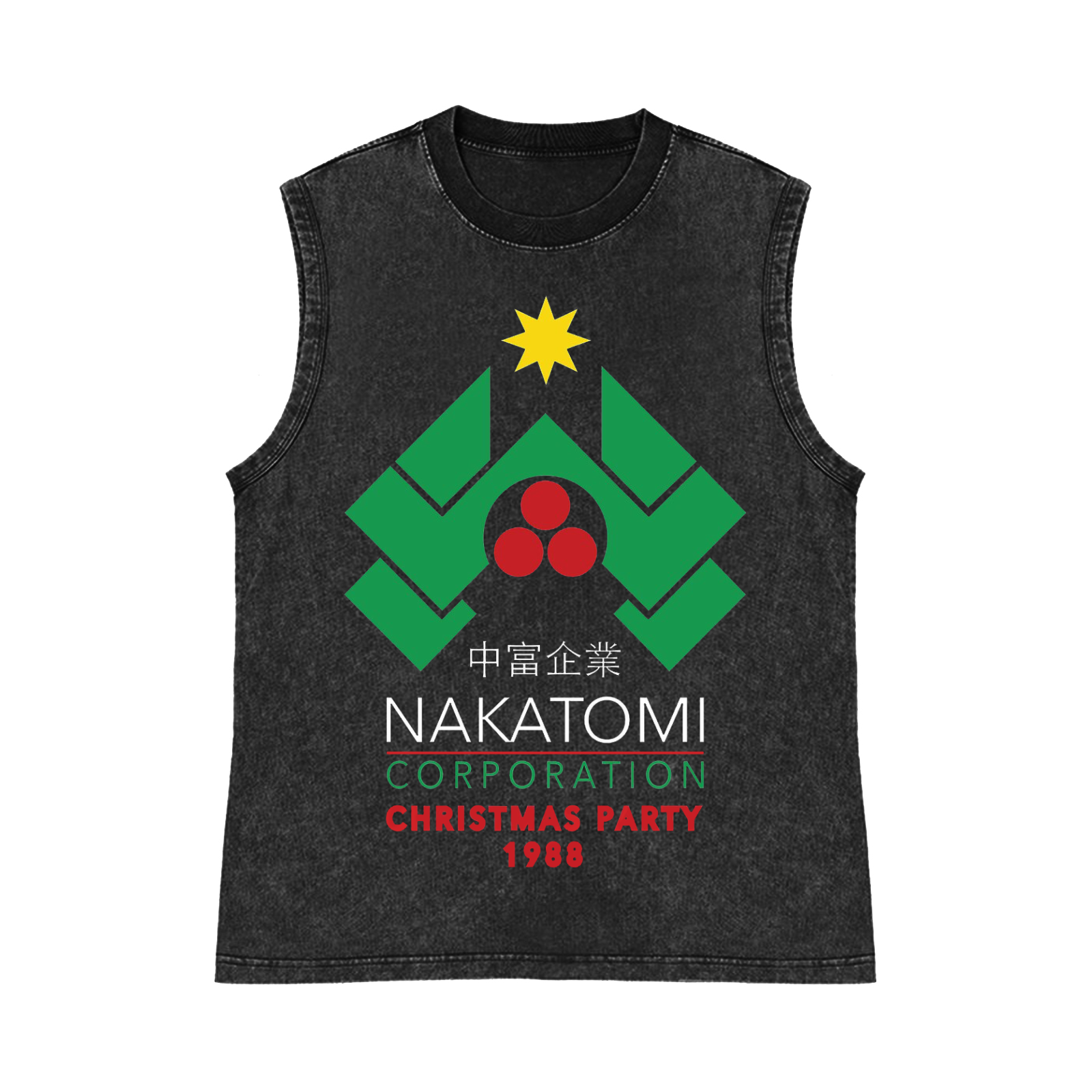 Pure Cotton Wash-Dyed Sleeveless Tank Top