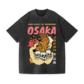 One Night in Osaka Tiger Vintage Wash Japanese Design T-Shirt