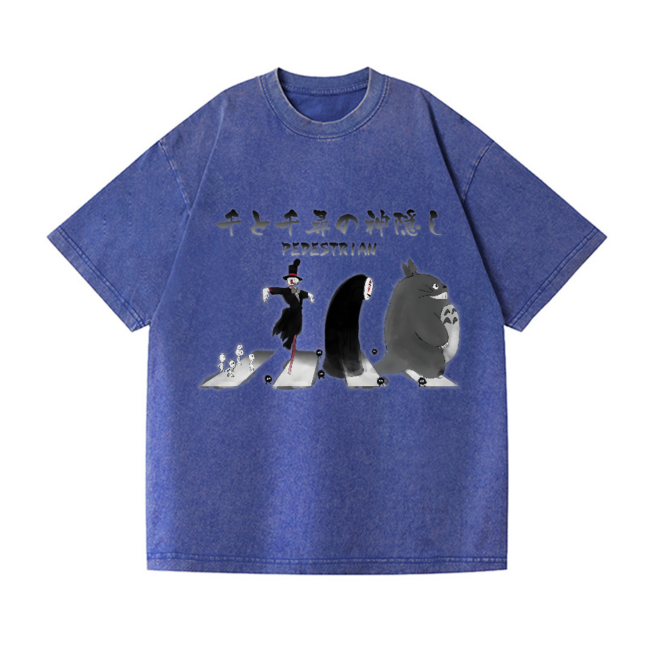Ghibli Totoro No Face Kaonashi Vintage Wash Japanese Design T-Shirt