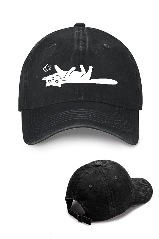 Cat Vintage Cotton Cap