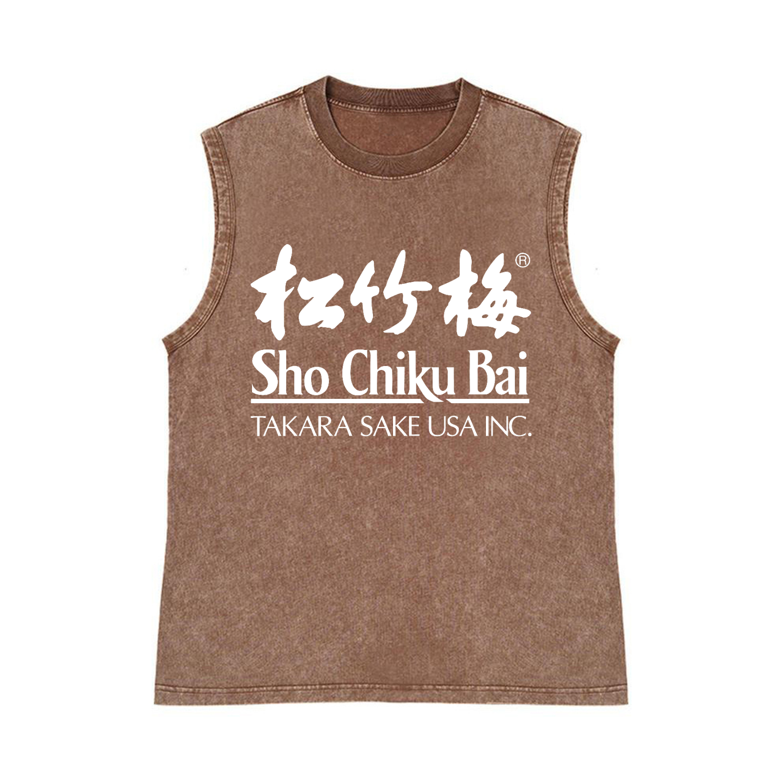 Sho Chiku Bai Pure Cotton Wash-Dyed Sleeveless Tank Top