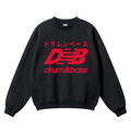 Drum and Bass Vintage Cotton Blend Crewneck Sweatshirt