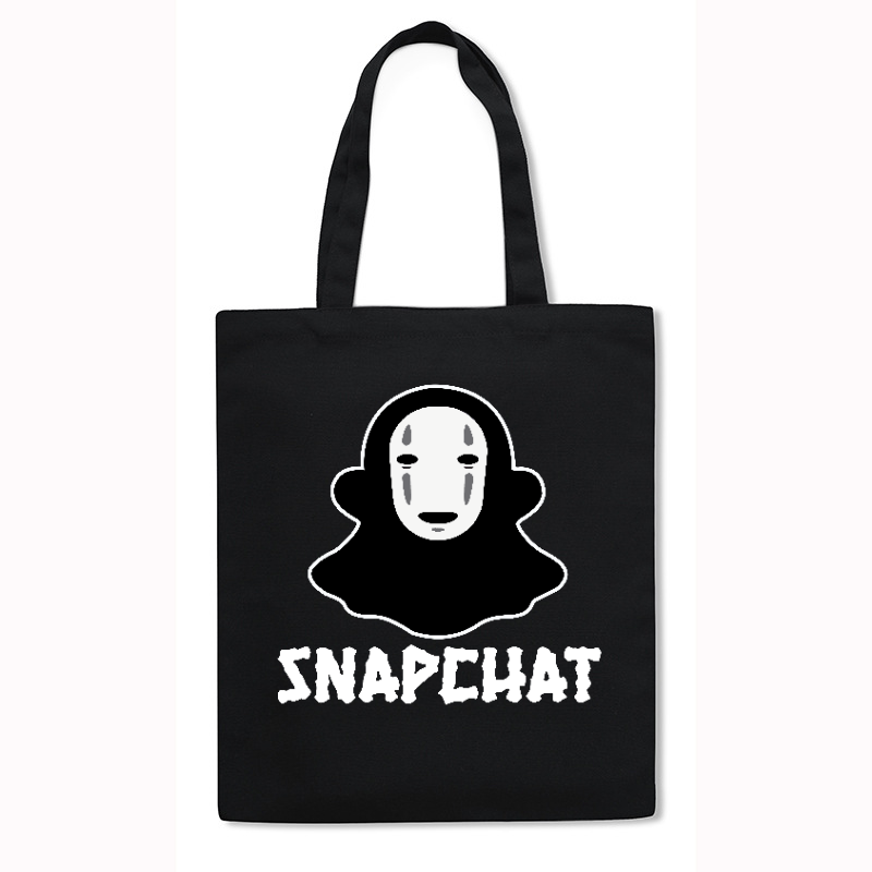 Snapchat Japanese Style Canvas Tote Bag