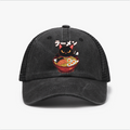 Ramen Cat Vintage Cotton Breathable Hat