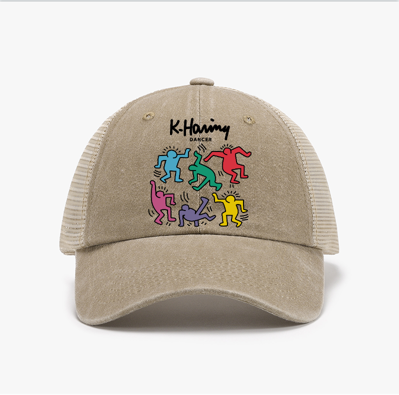 Kaith Haring Dancer Vintage Cotton Breathable Hat