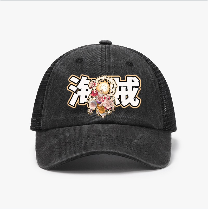 One Piece Luffy Gear 5 Vintage Cotton Breathable Hat