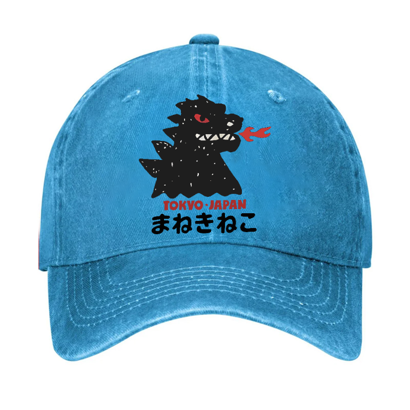 Kaiju Monster Tokyo Japan Vintage Cotton Cap