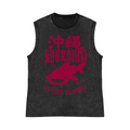 Jaws Pure Cotton Wash-Dyed Sleeveless Tank Top
