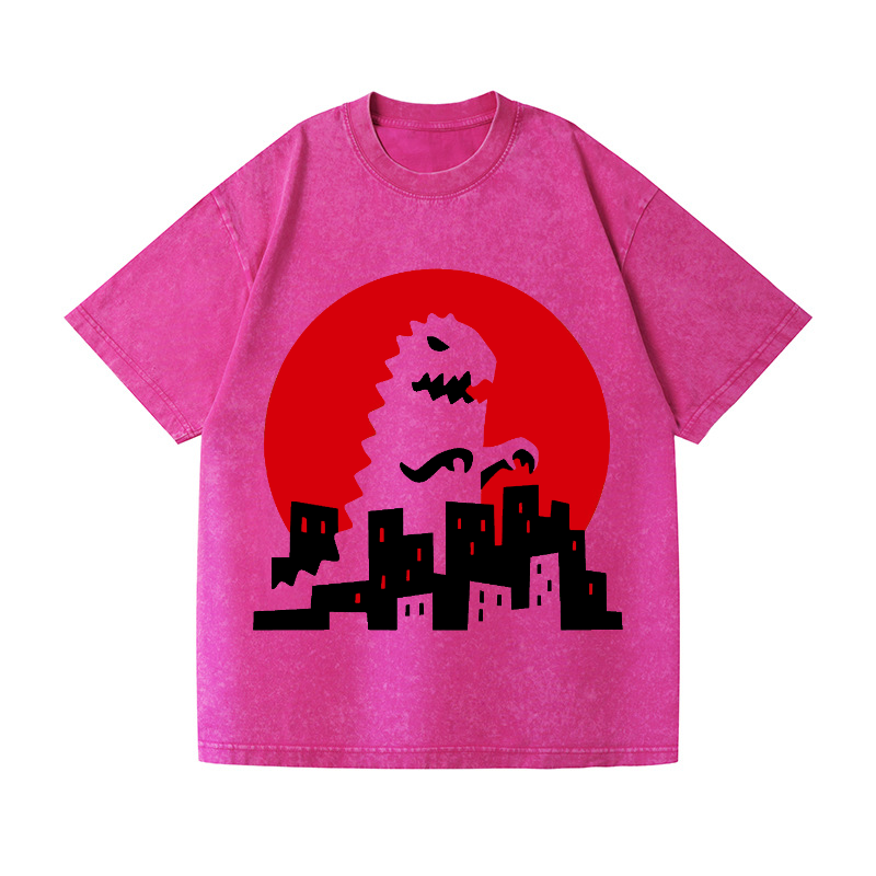 Kaiju Vintage Wash Japanese Design T-Shirt