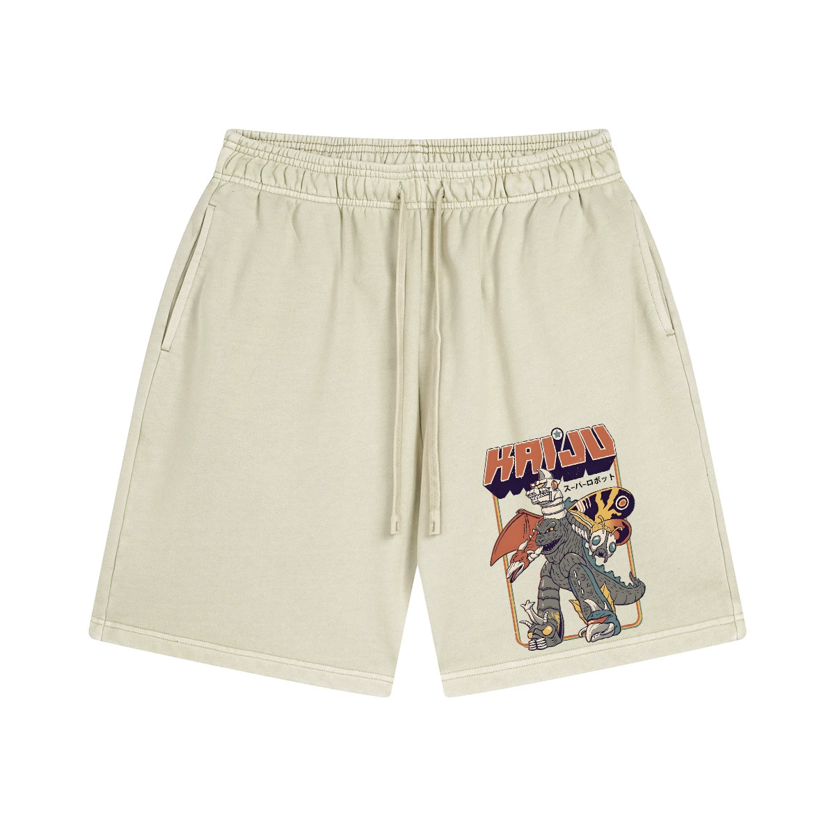 Kaiju Monster Vintage Pure Thick Cotton Shorts