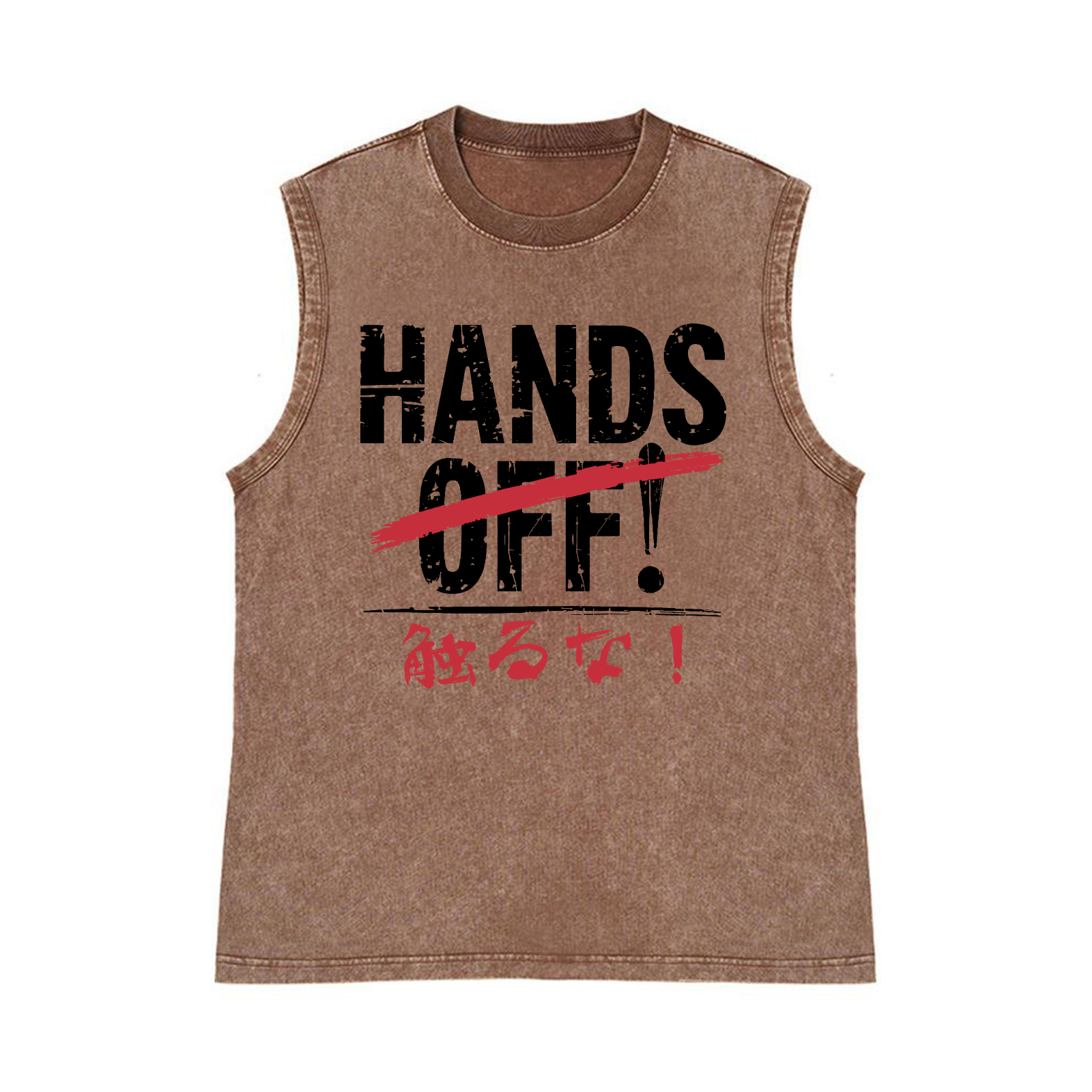 Hands Off Pure Cotton Wash-Dyed Sleeveless Tank Top
