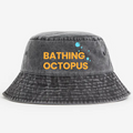 Bathing Octopus Vintage 100% Cotton Bucket Hat