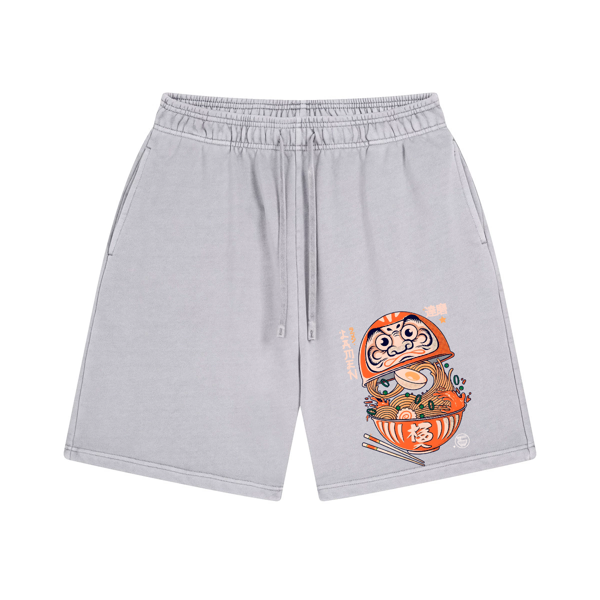 Daruma Ramen Vintage Pure Thick Cotton Shorts
