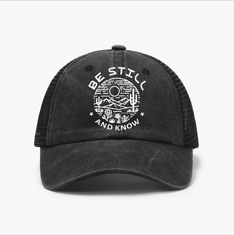 Be Still And Know Vintage Cotton Breathable Hat