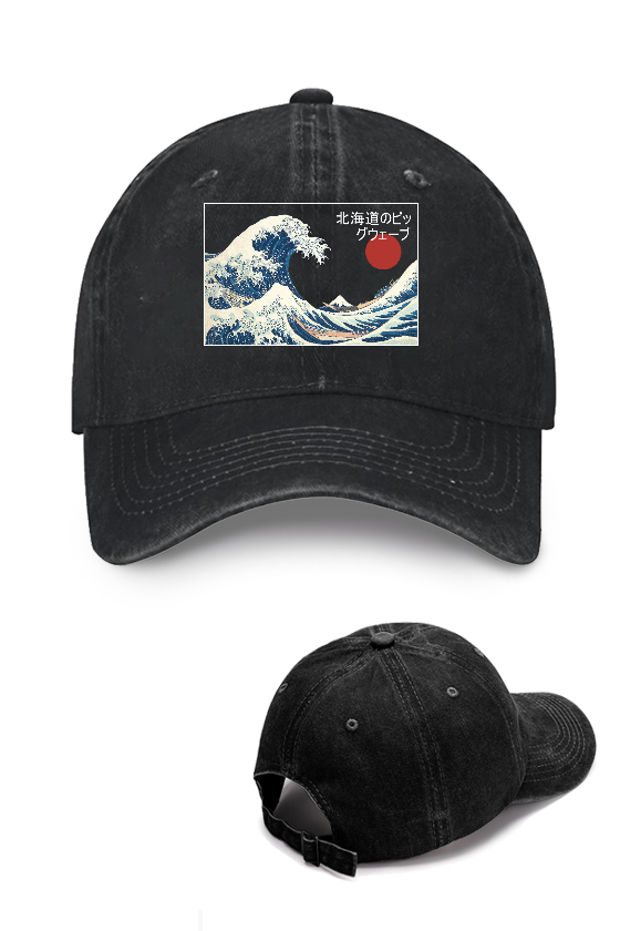 The Great Wave Off Kanagawa Vintage Cotton Cap